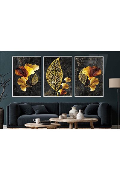 seninürünün Set de 3 picturi pe sticlă tematice de artă cu imprimare pe sticl...