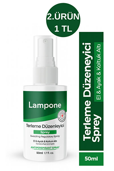 Lampone Terleme Önleyici Sprey 50 ml | Gün Boyu Kuru, Ferah ve Etkili Koruma