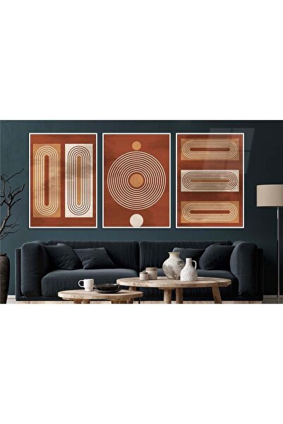 seninürünün Σετ 3 τεμαχίων με θέμα την τέχνη της εκτύπωσης σε πραγματικό γυαλ...