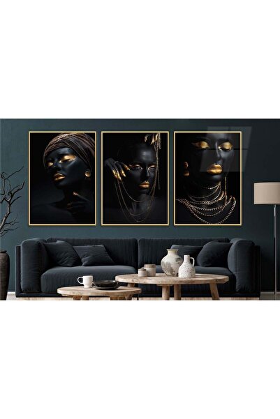 seninürünün Set de 3 picturi pe sticlă tematice de artă cu imprimare pe sticl...