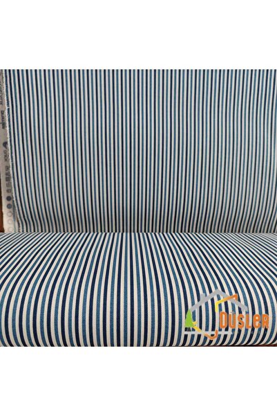 DÜŞLER EV TEKSTİLİ Sık Çizgili Desenli Su ve Leke İtici Panama Keteni Küçükça...