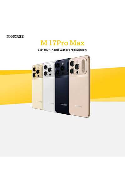 M HORSE M-Horse M17 Pro Max Smartphone with 128GB Storage and 8GB RAM, 6.8-inch Display, and 5000mAh Battery