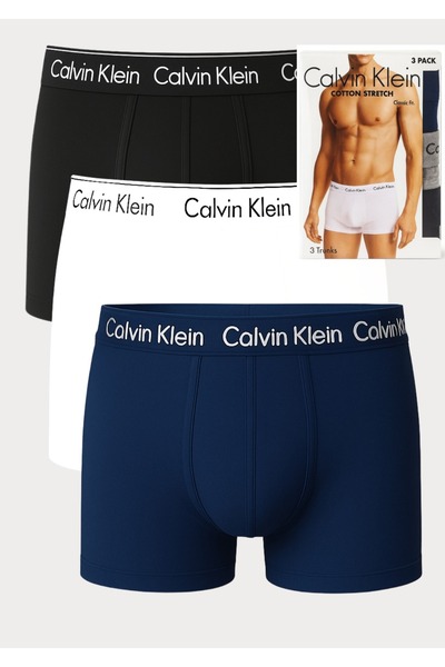 essentialneedsforall 3 Pieces CK Men’s Cotton Stretch Fit Sport Trunks