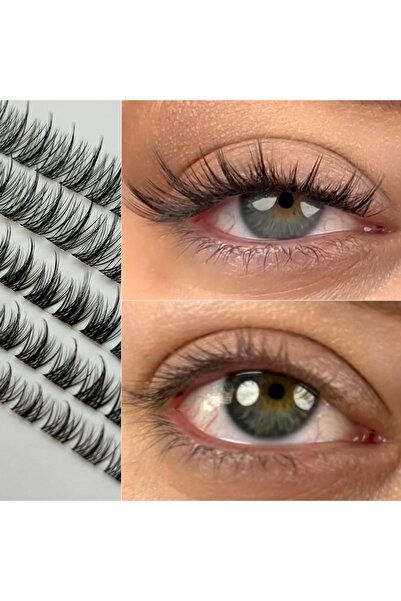 Genel Markalar ⁠Anime Tarzı King İpli Kirpik 14mm - 5 İp Profesyonel Ekspres Takma Kirpik (120 Demet)⁠