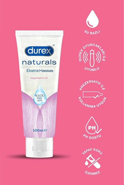 Durex Naturals Extra Hassas Kayganlaştırıcı jel 100 ml