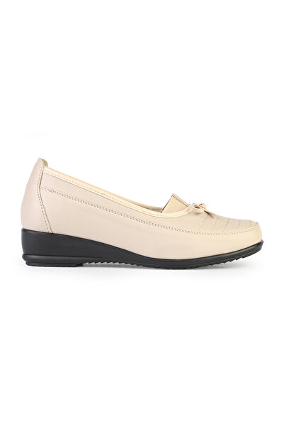 ERN SHOES Kadın Bej Tam Ortopedik Anne Ayakkabısı