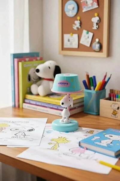 Miniso Snoopy Lisanslı Vintage Serisi Masaüstü Gece Lambası