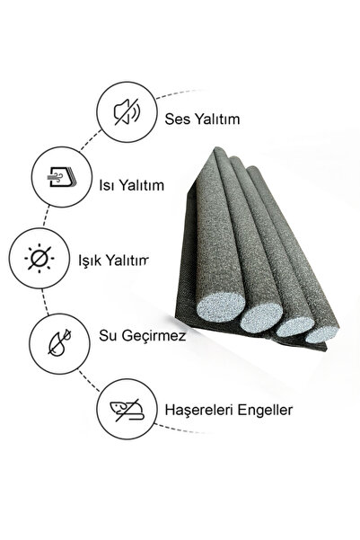 loca sweet home Kapı Altı Rüzgar (Soğuk / Toz/ Ses ) Önleyici Isı Yalıtım Süngeri, Kapı Altı Süngeri