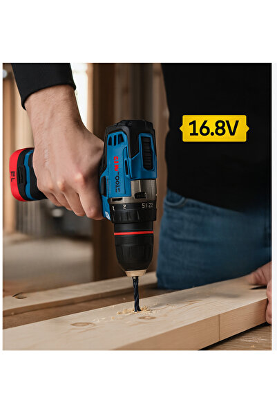 CMC Tools CMC3911 Akülü Darbeli Matkap 16.8V Kömürsüz Motor 0-1400 RPM 50Nm