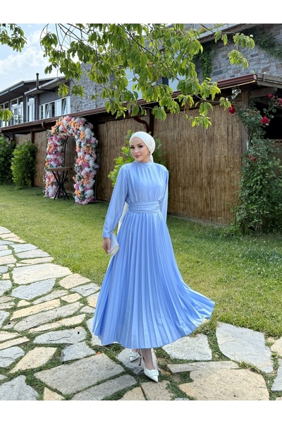 Melike Tatar Pleated Dress 32-2039-2