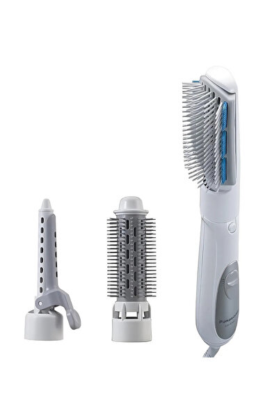 PANASONIC EH‑KA31‑W Hair Styler – 3‑in‑1 Brush Set for Straightening, Volumizing & Curling (Made in Thailand)