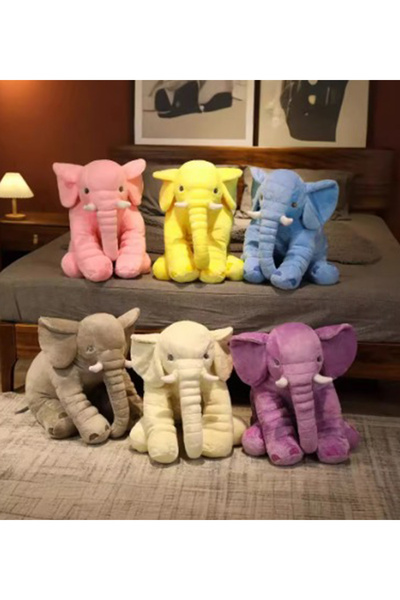 Pandamkee Uyku Arkadaşım Fil - 2.kalite.Büyük Yumuşak Peluş Fil 65 Cm