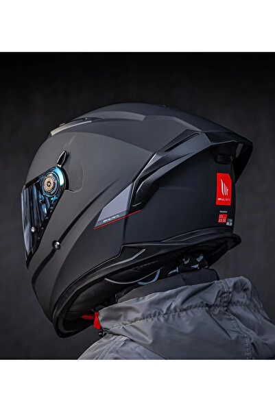 MT Helmets Braker Sv solid kask (şeffaf vizörlü biçimde) gönderilecektir