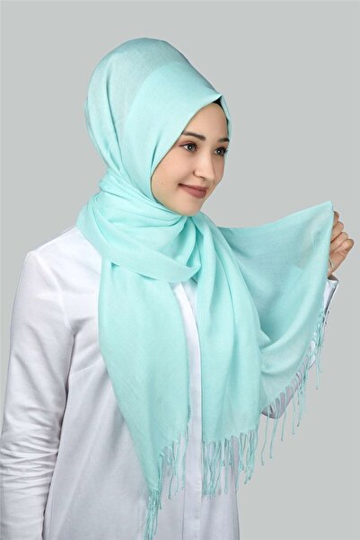 Altobeh Plain Pashmina Shawl - Light Turquoise