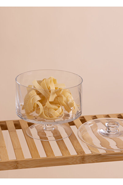 The Mia Footed Glass Storage Container 20 Cm