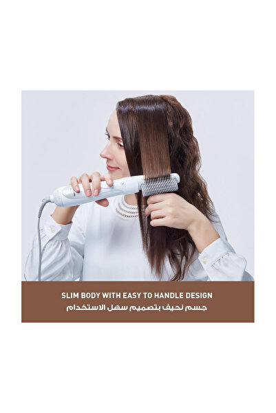 PANASONIC EH‑KA31‑W Hair Styler – 3‑in‑1 Brush Set for Straightening, Volumizing & Curling (Made in Thailand)