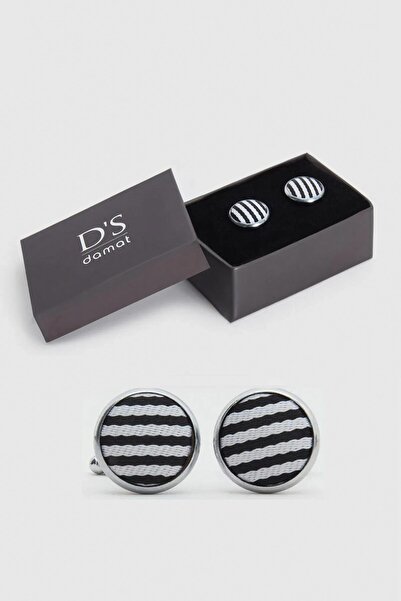 D'S Damat Ds Damat Siyah Beyaz Renk Kol Düğmesi