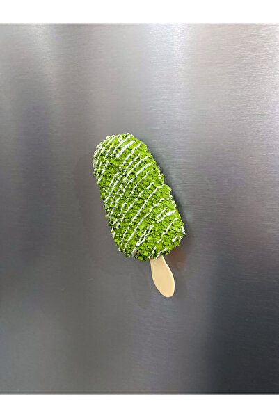 Bonila Handmade Yumuşak Tatlı Dekor: Beyaz Çikolata Soslu Fıstıklı Dondurma M...