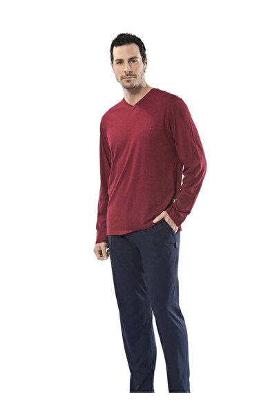 Cacharel Πιτζάμες με μακρύ μανίκι με λαιμόκοψη σε σχήμα V Emprime με τύπωμα