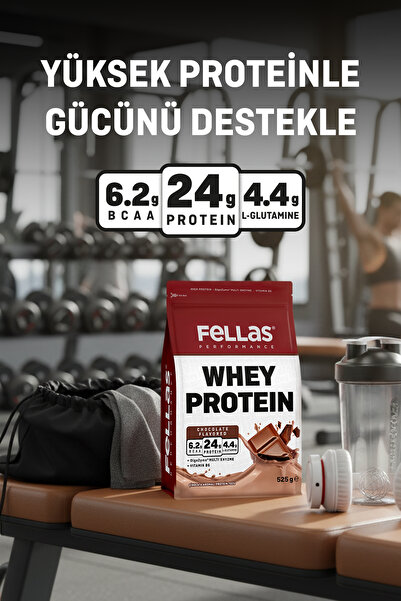 Fellas Whey Protein Tozu Çikolata Aromalı 525g x 2