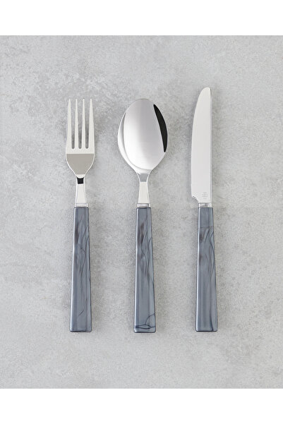 English Home طقم أدوات مائدة من الفولاذ المقاوم للصدأ دييغو، 18 قطعة لـ 6 أشخ...