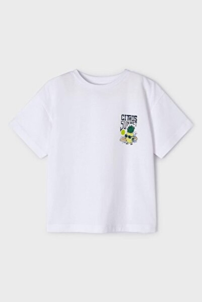 MAYORAL Μπλουζάκι με στάμπα για αγόρι 3-9 ετών 3023 Λευκό