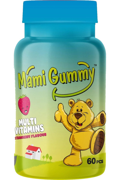 Mami Gummy Mamigummy Kids Gummies Multivitamin 60 Adet Çiğnenebilir Gummy Jel Çilek Aromalı