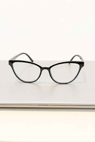 LOOKUP Blue Light Protection 2-Piece Set Glasses Cat Eye Optically Compatible (Can Change Transparent Glass) 50 Ekartman