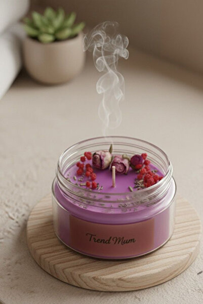 Trend Mum Terapi Ve Çakra Mumu Sandal Ağacı Kokulu Mum , Meditasyon Mumu Hediyelik Mum