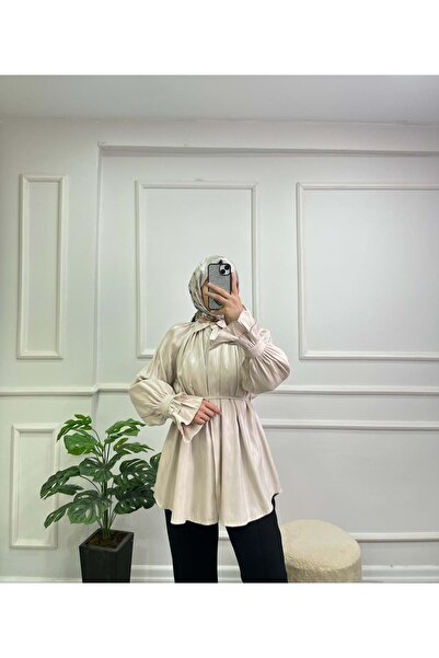 Bestway ve Diğeri 4121 SATEN GÖMLEK BEJ