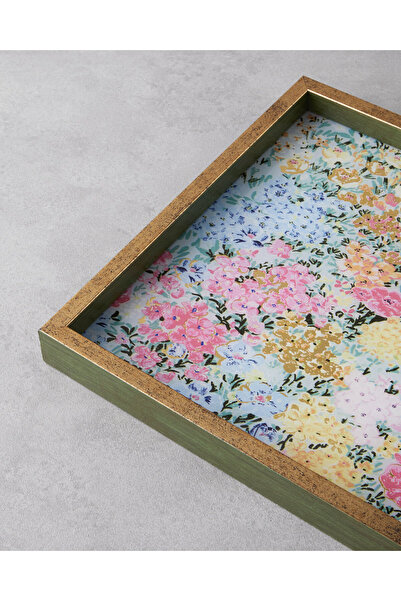 English Home Akuante Dekoratif Tepsi 30x42 cm Multicolor