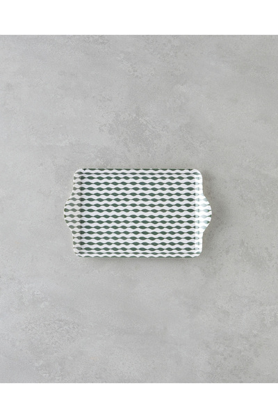English Home Mossica Melamin Tepsi 24x14 cm Yeşil