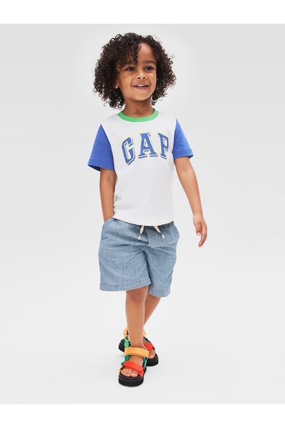 GAP Erkek Bebek Beyaz Gap Logo T-Shirt