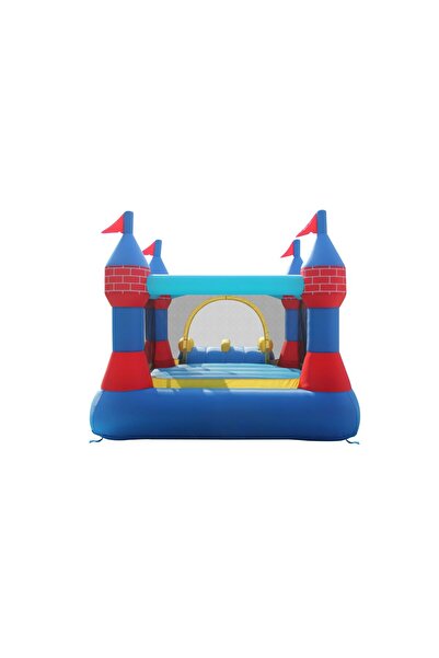 Happy Hop Castle inflatable mattress with double slide and jumping area