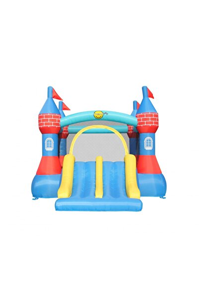 Happy Hop Castle inflatable mattress with double slide and jumping area