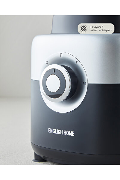 English Home SBL 3001 Cam Sürahi Blender 1750 ml Siyah-Krom