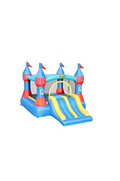 Happy Hop Castle inflatable mattress with double slide and jumping area
