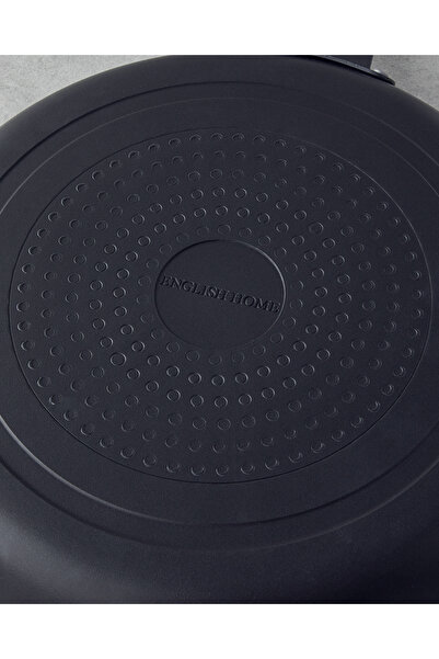 English Home Pro Grade Premium İndüksiyon Tabanlı Krep Tava 30 cm Siyah