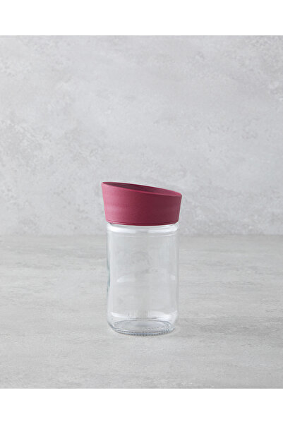 English Home وعاء توابل ألينا زجاجي 314 مل لون أحمر داكن