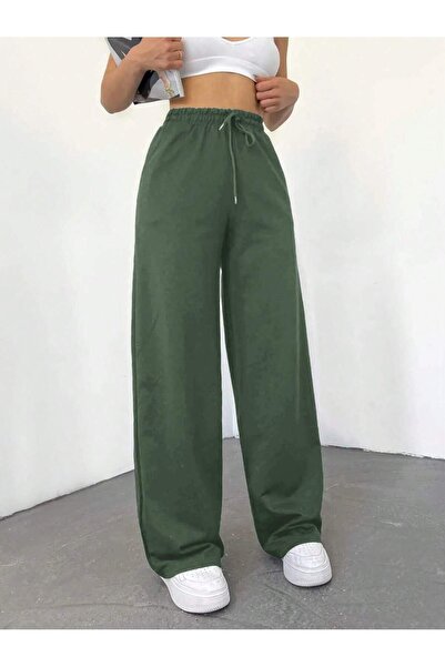 Miyalon Unisex φούτερ με δύο κλωστές με ελαστική μέση με φαρδύ πόδι