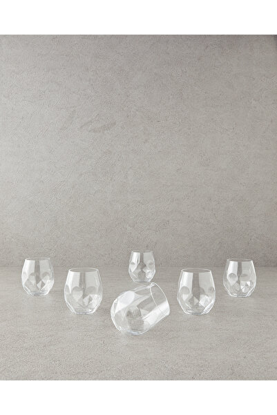 English Home Lucienne Kristal 6'lı Bardak 380 ml Şeffaf