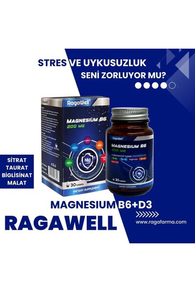 RAGAWELL MAGNESIUM COMPLEX + VİTAMIN B6 + VİTAMIN D3 30 TABLET