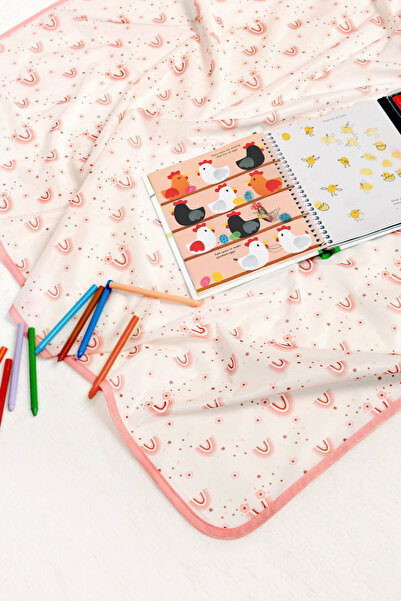 HAMUR Proof Sıvı Geçirmez 140x140 cm Bebek Çocuk Oyun Etkinlik Aktivite Besle...