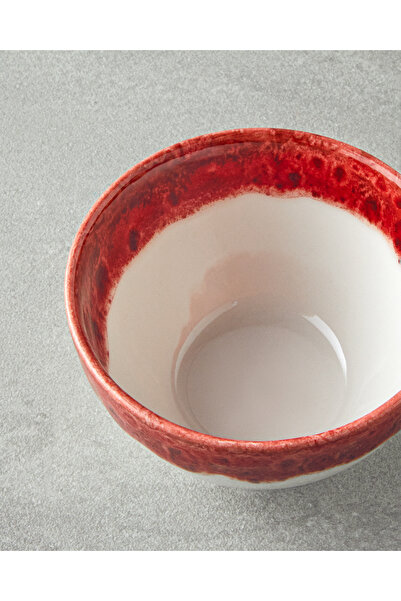 English Home Larry 10 cm Red Porcelain Bowl