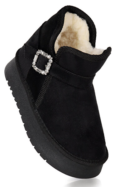 KARAMAZI Rokca Nubuk Kemerli Kız Çocuk Bot Ayakkabı