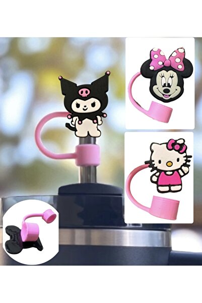 Buki'nin Atölyesi Termos uyumlu 3 Adet (10MM) Toz Geçirmez Kuromi Hello Kity ...