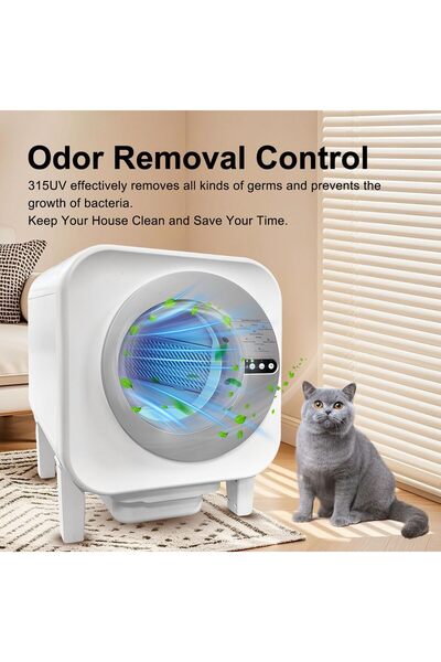 Golden cat 5G Smart Automatic Cat Litter Box with WIFI APP Control, Self-Cleaning, Odor-Free Ventila