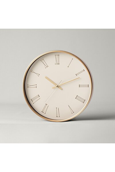 Linens Wyre 29,5 cm Duvar Saati Ekru