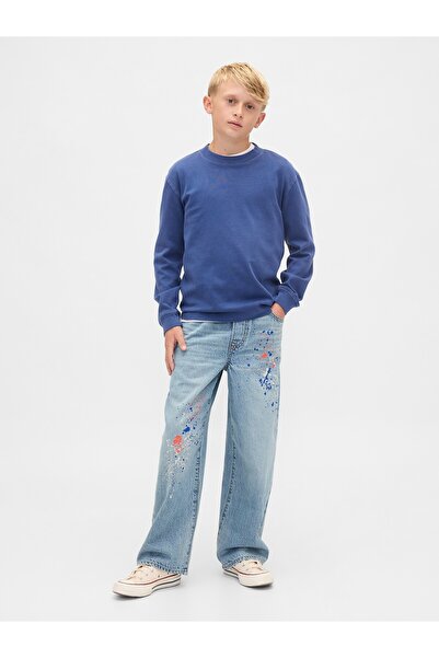 GAP Erkek Çocuk Mavi Easy Baggy Jean Pantolon
