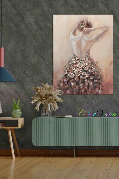 ColorVision Flowers Woman Kanvas Tablo